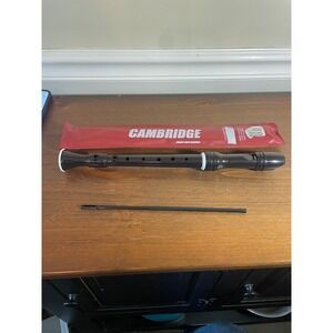 Cambridge Vibra-Bell Soprano Recorder Dark Brown with Case and Cleaning Rod